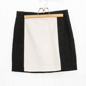 LOFT Black and Beige Skirt